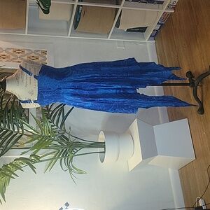 Zury Blue summer rayon dress